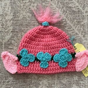 Poppy Trolls Crochet Beanie For Toddlers